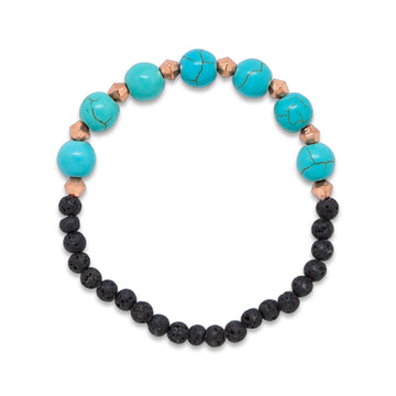 Glass & Turquoise Bracelet